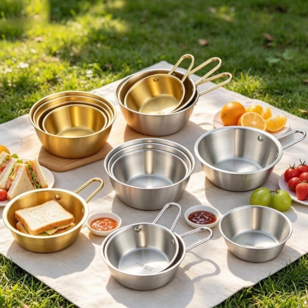 Camping Cooking Materials - Roestvrijstalen kook- en mengkom voor huishoudelijk