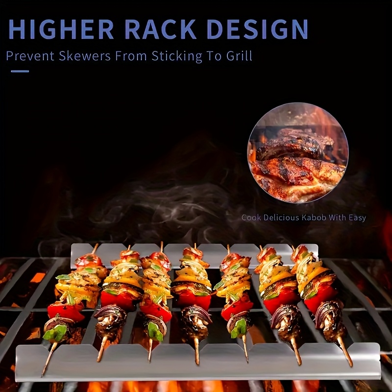 Camping Cooking Utensil Holder - 2 Stuks Kebab Rack Kebab Stands
