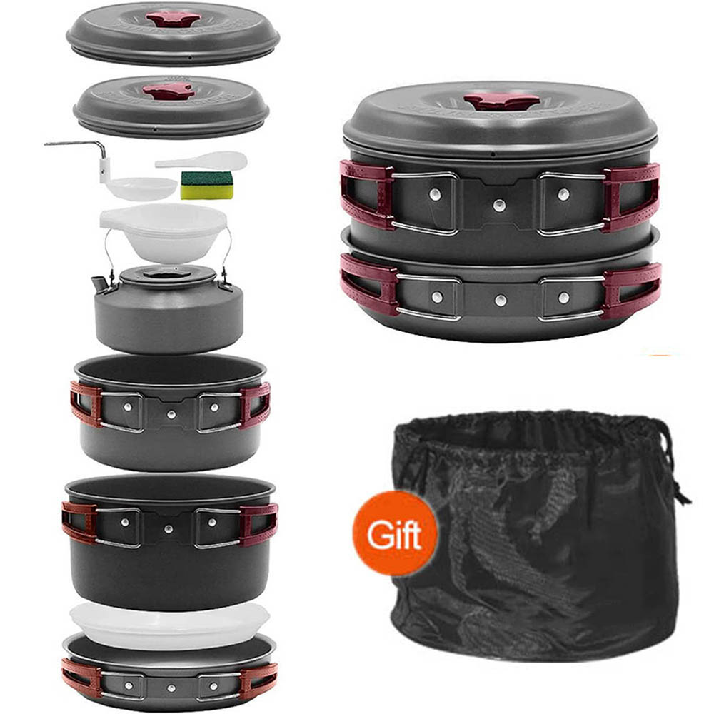 Camping Cooking Pots And Pans - Buiten Koken 3-4 Personen Picknickset Pot,