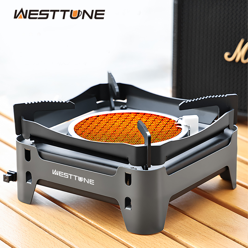 Camping Cooking No Gas - WESTTUNE Outdoor Infrarood Verbranding Kachel Draagbare