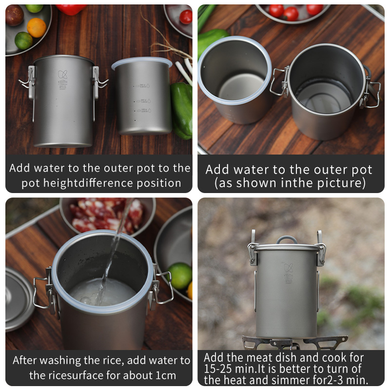 KEITH Pure Titanium Rijstkoker - Camping Cooking Gear recensie en prijs