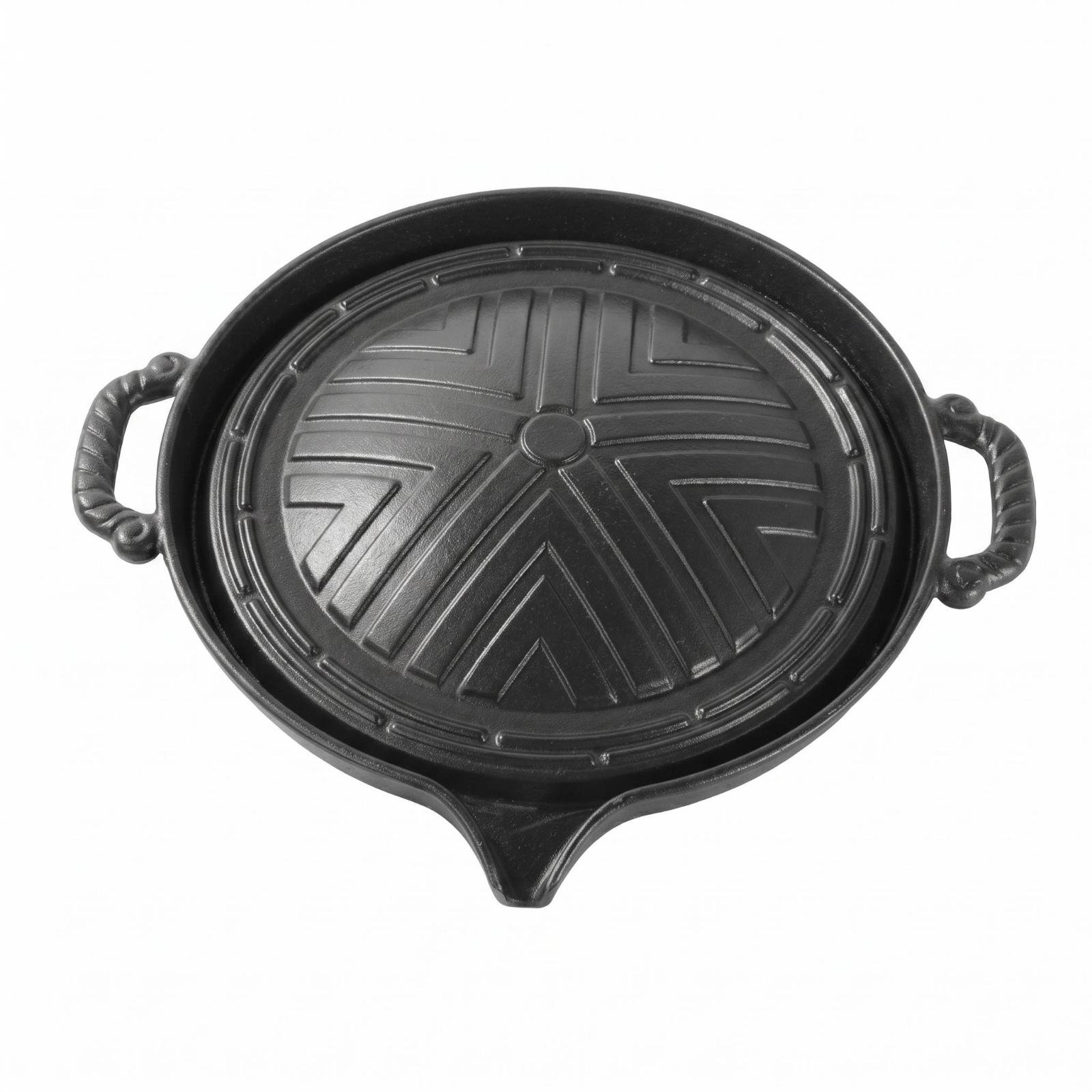 Gietijzeren ovale grillpan voo - Skillet Cast Iron Camp recensie en prijs