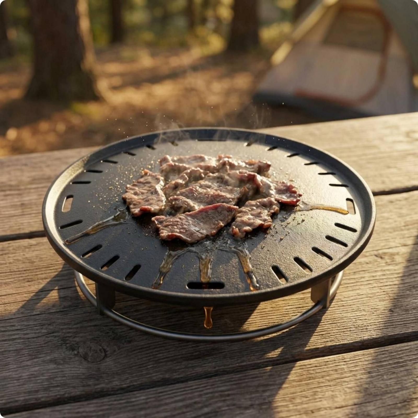 Gietijzeren ovale grillpan voo - Skillet Cast Iron Camp recensie en prijs