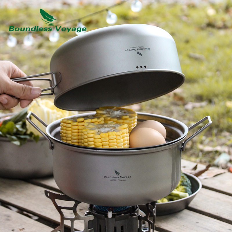 Boundless Voyage Titanium Stoo - Camping Cooking Pots And Pans recensie en prijs