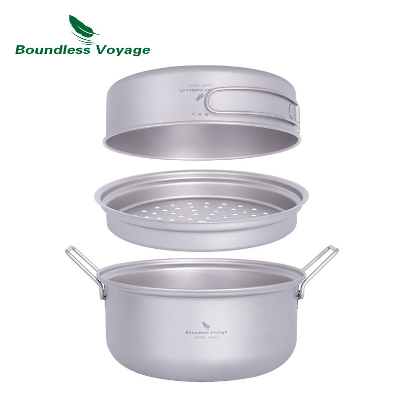 Boundless Voyage Titanium Stoo - Camping Cooking Pots And Pans recensie en prijs