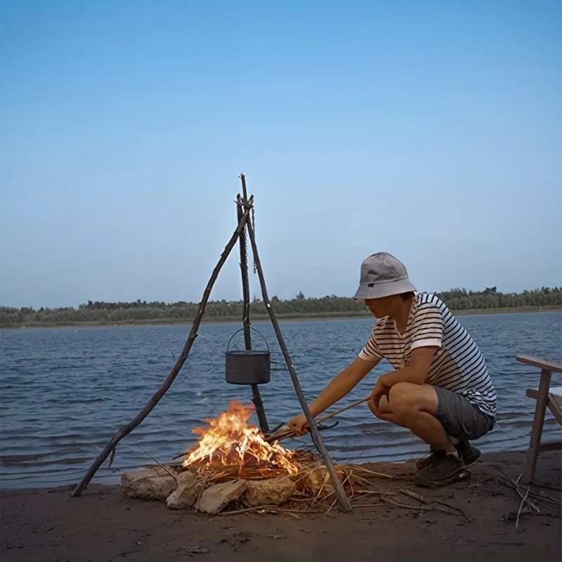Draagbare, demontabele hangend - Camping Cooking Tripod recensie en prijs
