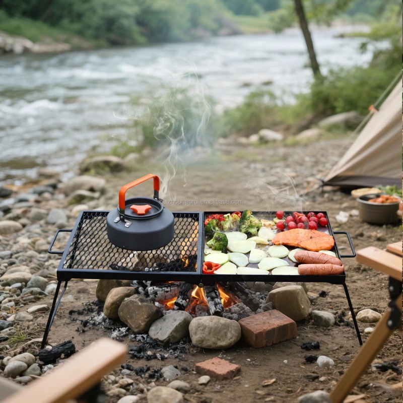 Draagbare buiten camping kookr - Camping Cooking Over Fire recensie en prijs