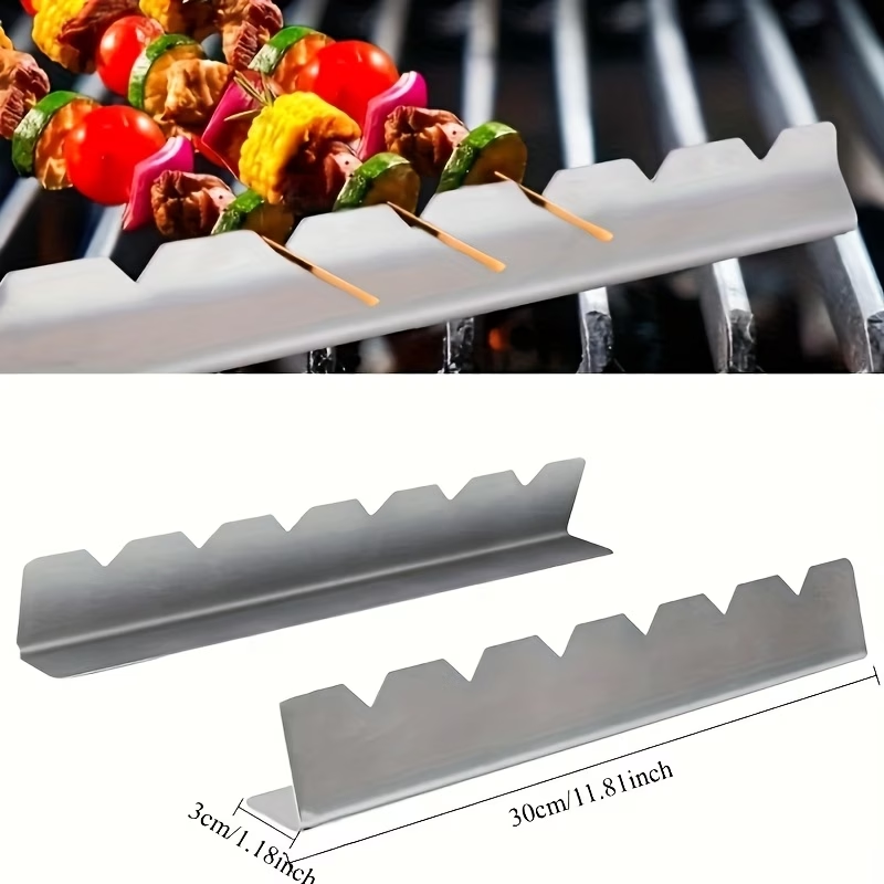 2 stuks roestvrijstalen kebabs - Camping Cooking Utensil Holder recensie en prijs