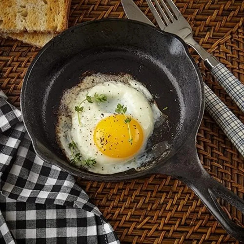 1 stks 14 CM Camping Indoor en - Skillet Cast Iron Camp recensie en prijs