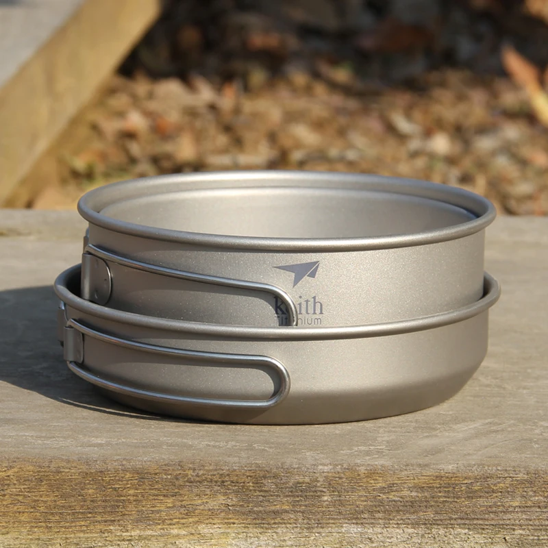 Keith 3PCS Titanium Kookgerei  - Camping Cooking Pots And Pans recensie en prijs
