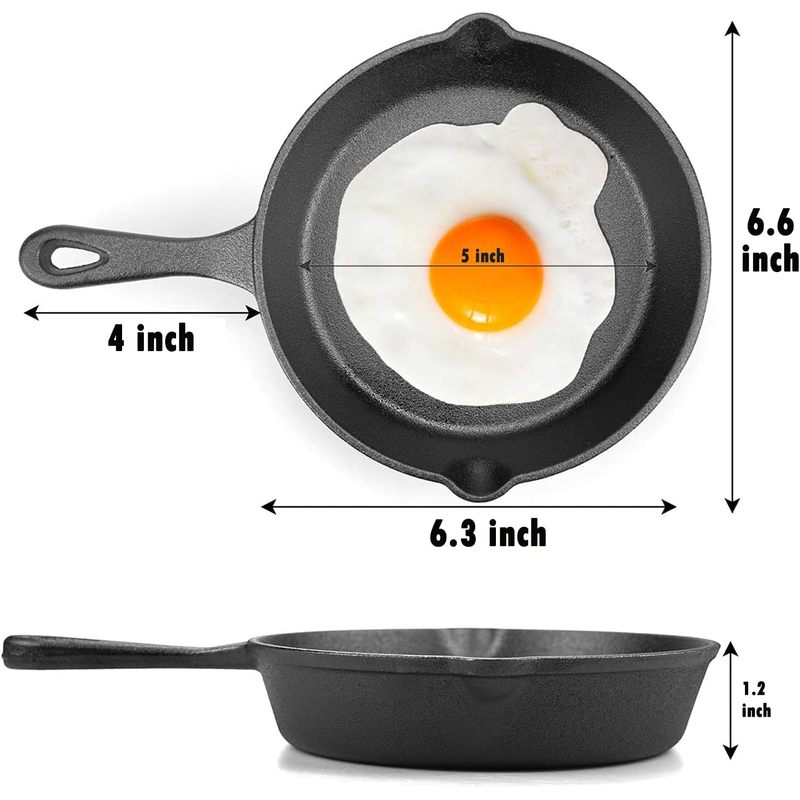 6 inch gietijzeren koekenpan,  - Skillet Cast Iron Camp recensie en prijs