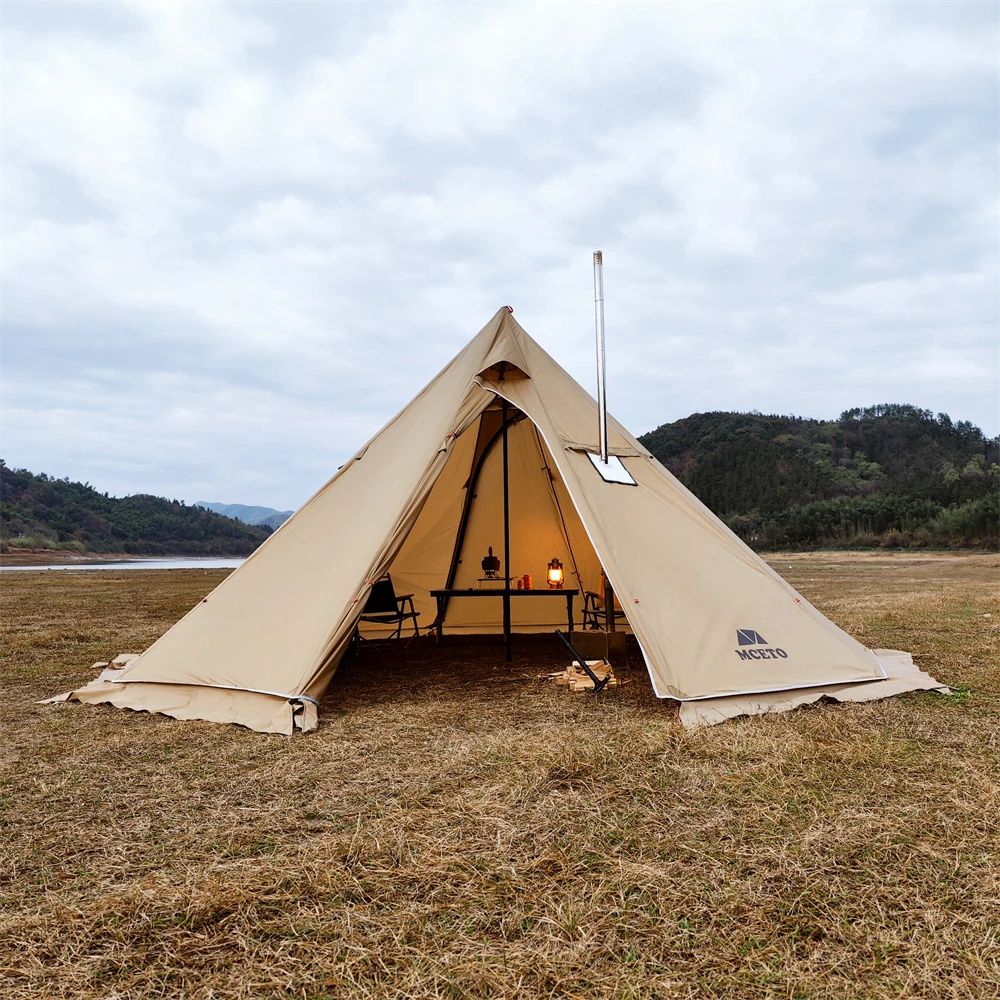 500PRO Tipi Hot Tent met brand - Campfire Cooking In Another World recensie en prijs