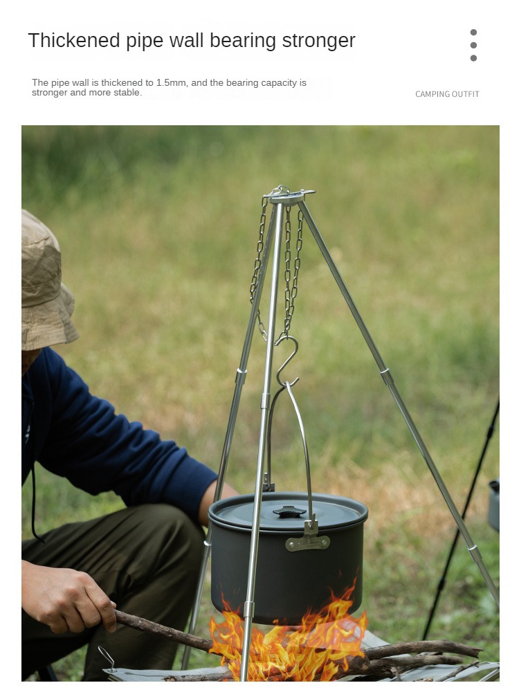 Camping Vreugdevuur Statief Dr - Camping Cooking Tripod recensie en prijs