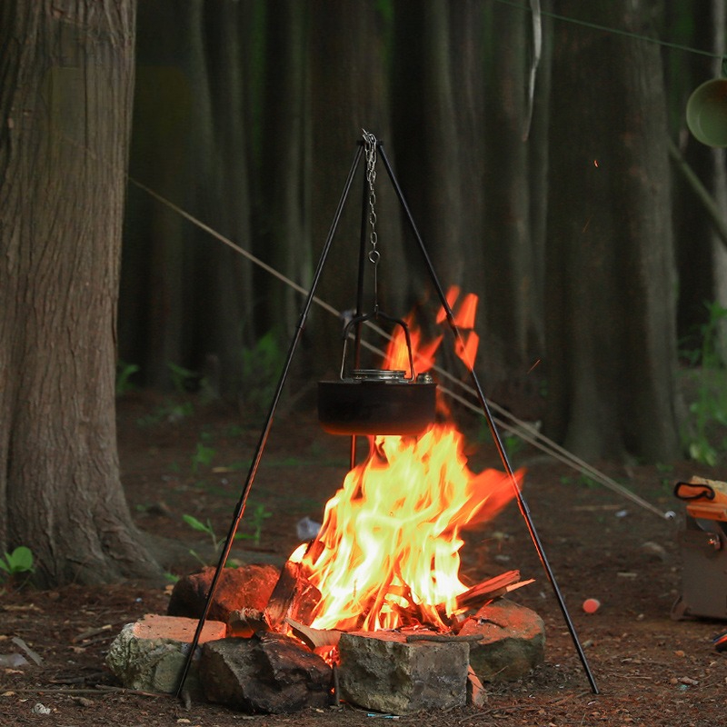 Draagbaar Buiten Kookstatief D - Camping Cooking Tripod recensie en prijs