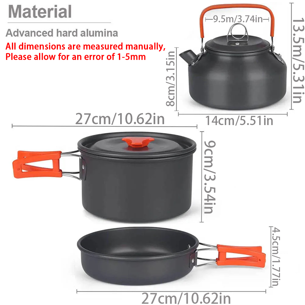 1 stks/1 set Camping Kookgerei - Camping Cooking Pots And Pans recensie en prijs