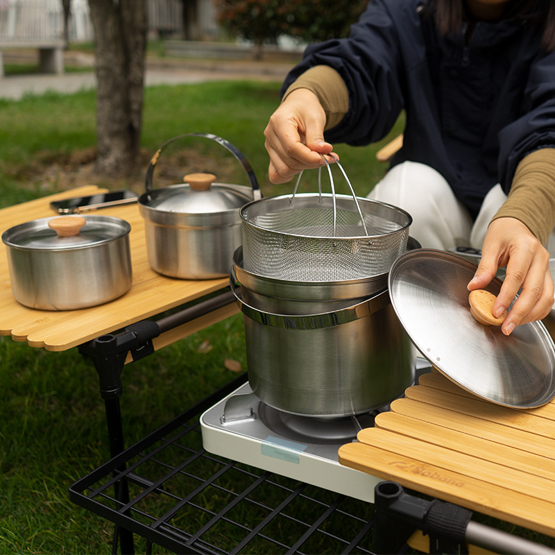 NOBANA Nieuwste Outdoor Rvs Po - Camping Cooking Pots And Pans recensie en prijs