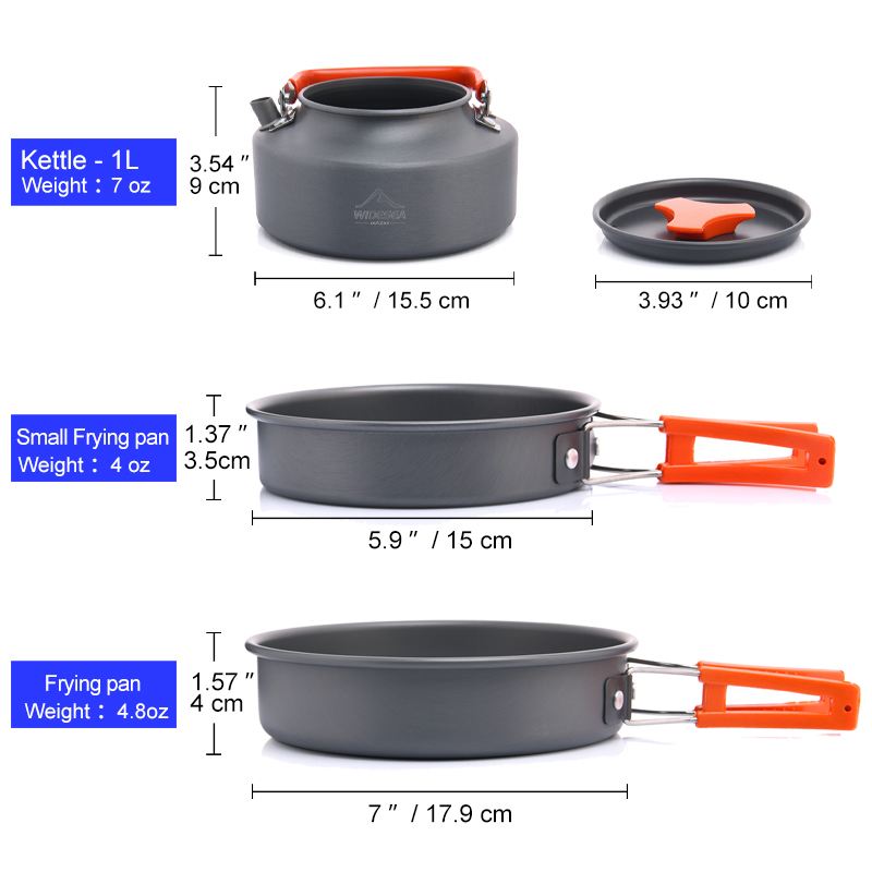 Widea Camping Outdoor Kookgere - Camping Cooking Pots And Pans recensie en prijs