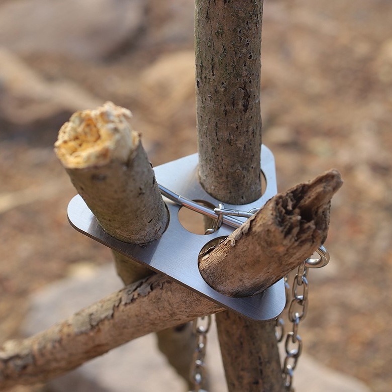 Roestvrijstalen campingstatief - Camping Cooking Pots And Pans recensie en prijs