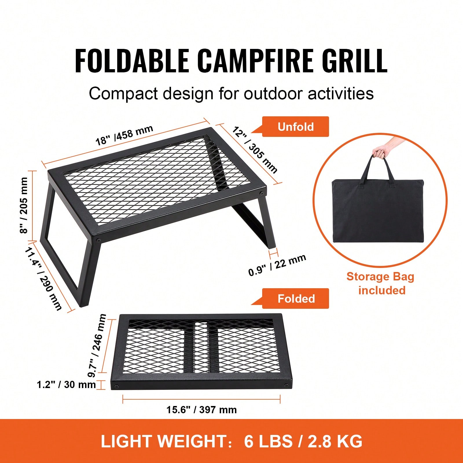Vouwbare/draaibare kampvuurgri - Camping Cooking Over Fire recensie en prijs