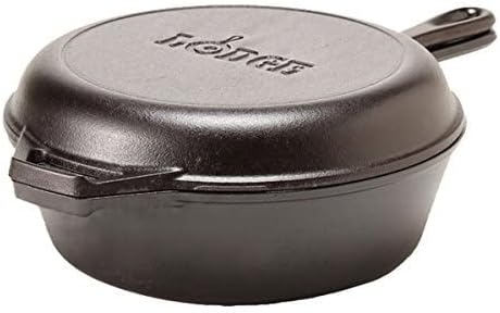 2-in-1 gietijzeren combikoker: - Skillet Cast Iron Camp recensie en prijs
