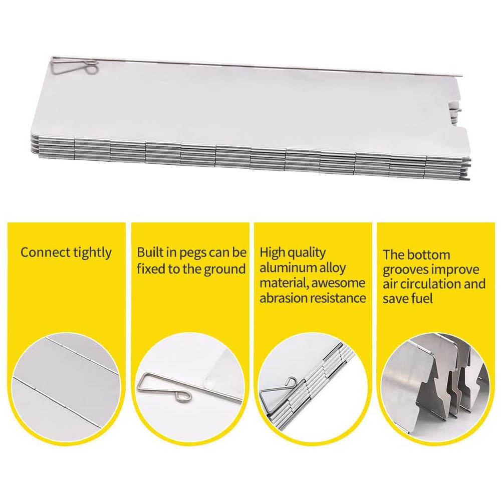 8 platen aluminium voorruitkac - Camping Cooking No Gas recensie en prijs
