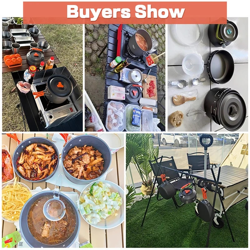 Campingkookset Campingkookgere - Camping Cooking Pots And Pans recensie en prijs